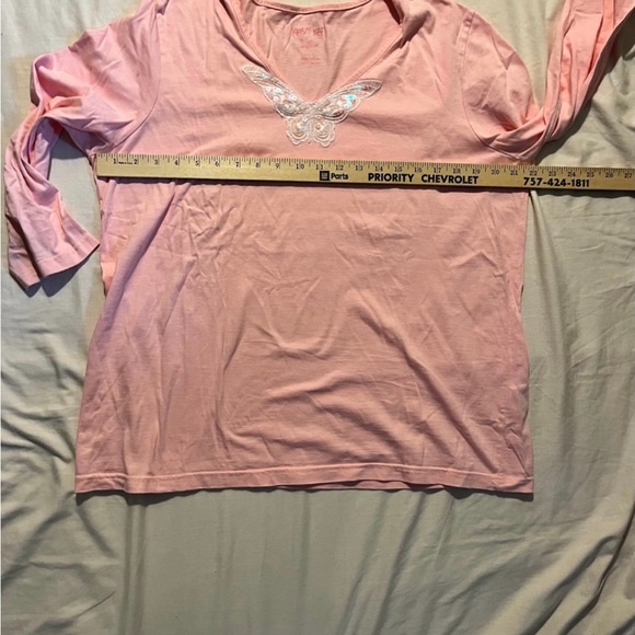 Krazy Kat Sequins Butterfly Sleepwear Top - Picture 7 of 8